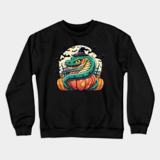 halloween snake Funny hallowen Crewneck Sweatshirt